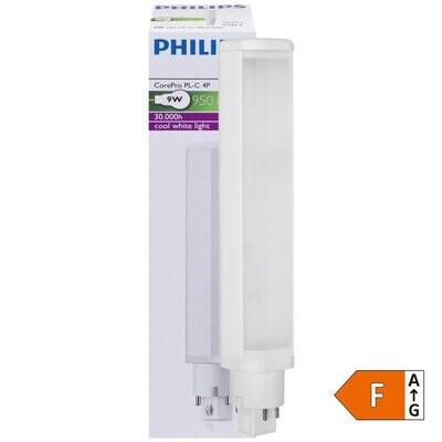 LED-Kompaktlampe G24-3 4 Pin 9W 4000K Philips COREPRO LED PLC