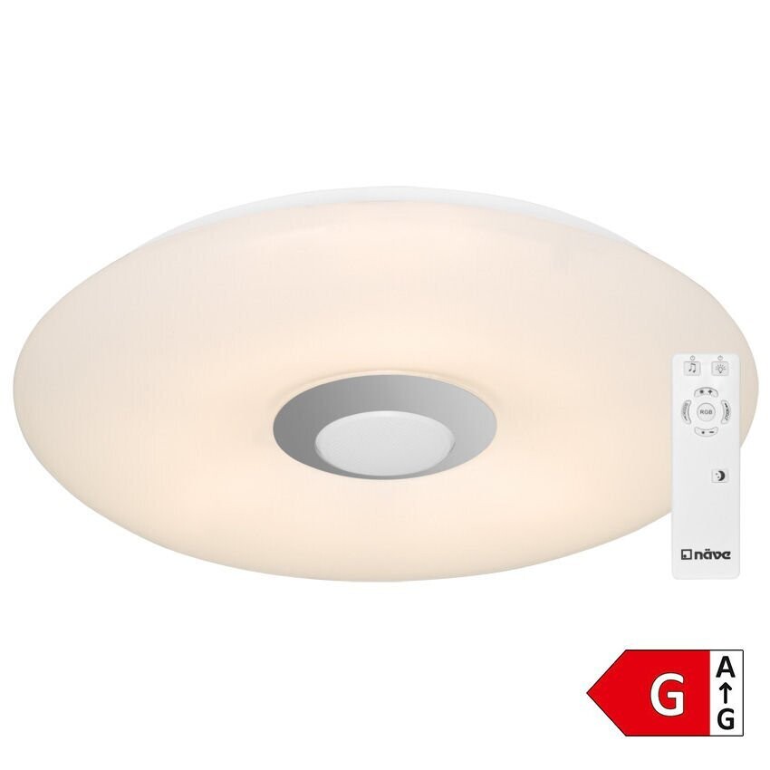 RGB LED Deckenlampe NASHVILLE dimmbar mit Nachtlicht Bluetoothlautsprecher NÄVE