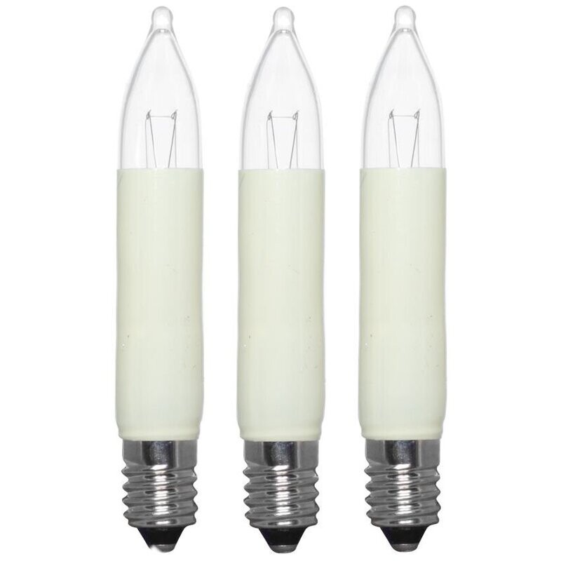 3 Stück Kleinschaftkerze E10 34V 3W 70mm Minischaftkerze Schaftkerze Schwibbogen 3 Stück Kleinschaftkerze E10 34V 3W 70mm Minischaftkerze Schaftkerze Schwibbogen