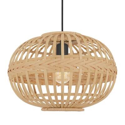 Pendelleuchte Hängeleuchte AMSFIELD Bambus Holz natur Ø 38cm E27 EGLO Pendelleuchte Hängeleuchte AMSFIELD Bambus Holz natur Ø 38cm E27 EGLO