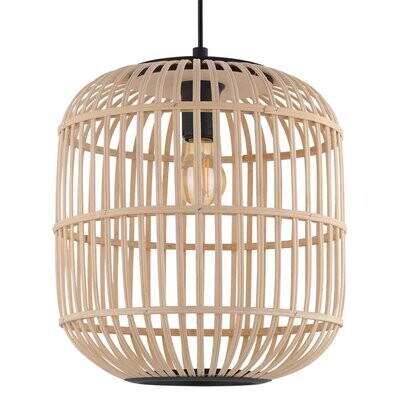 Pendelleuchte Hängeleuchte BORDESLEY Bambus Holz natur Ø 35cm E27 EGLO Pendelleuchte Hängeleuchte BORDESLEY Bambus Holz natur Ø 35cm E27 EGLO