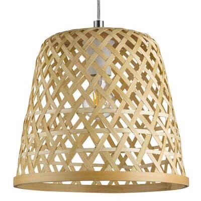 Pendelleuchte Hängeleuchte KIRKHOLM Bambus Holz natur Ø 30cm E27 EGLO Pendelleuchte Hängeleuchte KIRKHOLM Bambus Holz natur Ø 30cm E27 EGLO