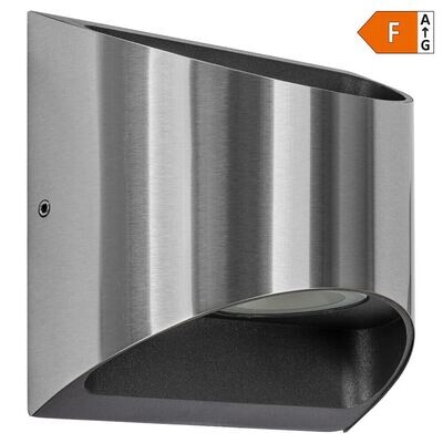 LED Außenwandleuchte Fassadenstrahler DOOD Edelstahl Up Down 15W 540lm LUTEC LED Außenwandleuchte Fassadenstrahler DOOD Edelstahl Up Down 15W 540lm LUTEC