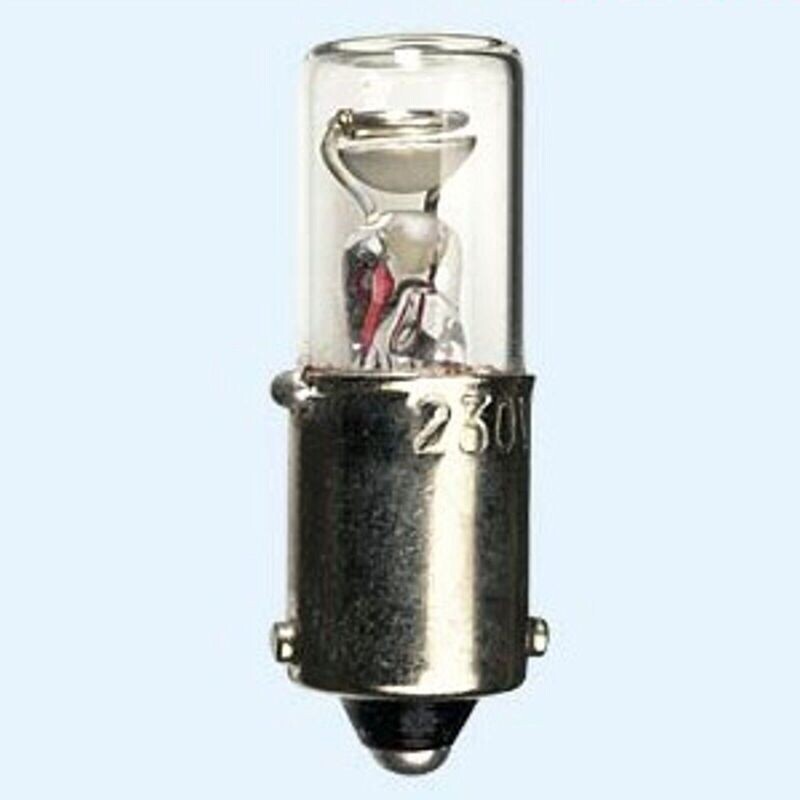 Glimmlampe 230V 1,1W Ba9s mit Vorwiderstand