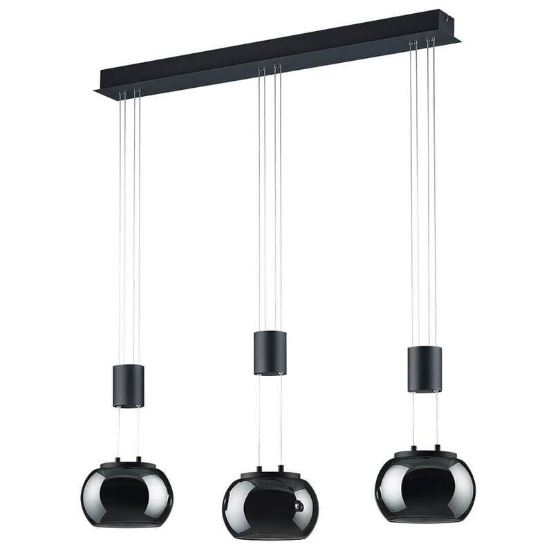 LED Pendelleuchte Hängeleuchte MADISON 3-flammig Metall schwarz TRIO LED Pendelleuchte Hängeleuchte MADISON 3-flammig Metall schwarz TRIO