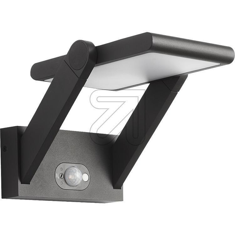 Solar LED Wandleuchte anthrazit Bewegungsmelder Alu EVN PAS541502