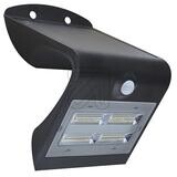 Solar LED Wandleuchte schwarz Bewegungsmelder IP65 LEDs light 0300406