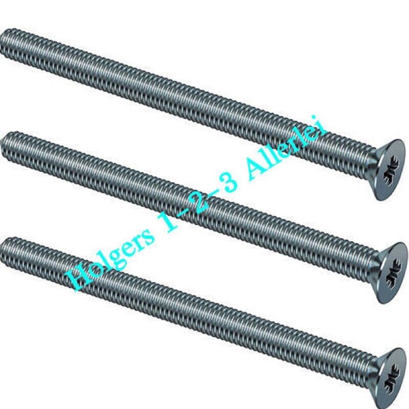 3 Stück Stulpschraube M5 x 50 mm Profilzylinder Schließzylinder verzinkt