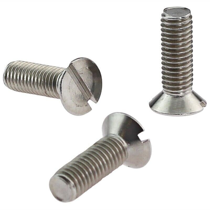 Senkschraube M3,5x10 DIN 963 Edelstahl Schlitz 5 Stück für elektrische Türöffner