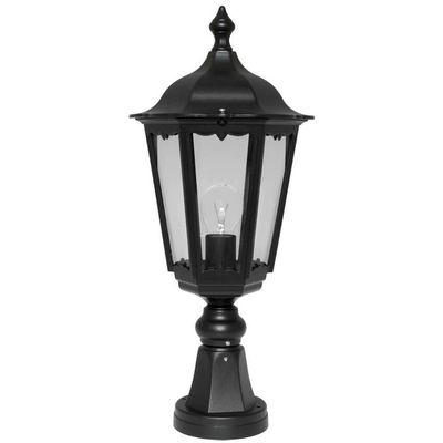 Aussenleuchte Sockelleuchte Laterne FIRENZE schwarz 1x E27 max. 75W IP43 LANDA Aussenleuchte Sockelleuchte Laterne FIRENZE schwarz 1x E27 max. 75W IP43 LANDA