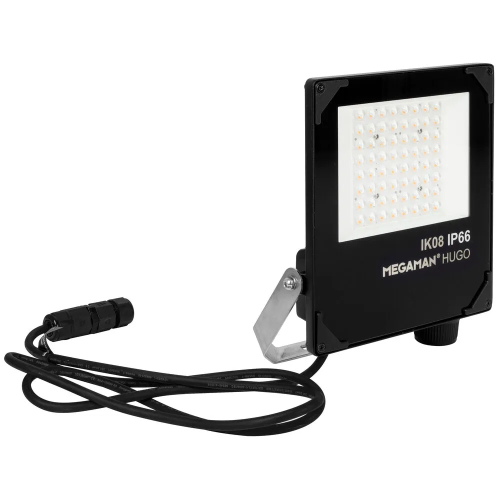 LED Aussenstrahler seeklimabeständig Flächenstrahler S mit asymmetrischem  Abstrahlwinkel 22W/50W 2860lm/6000lm 3000K Megaman