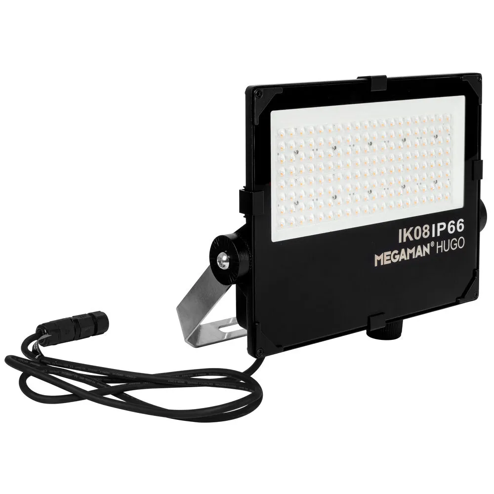 LED Aussenstrahler seeklimabeständig Flächenstrahler S mit asymmetrischem  Abstrahlwinkel 70W/90W 10500lm/13000lm 4000K Megaman