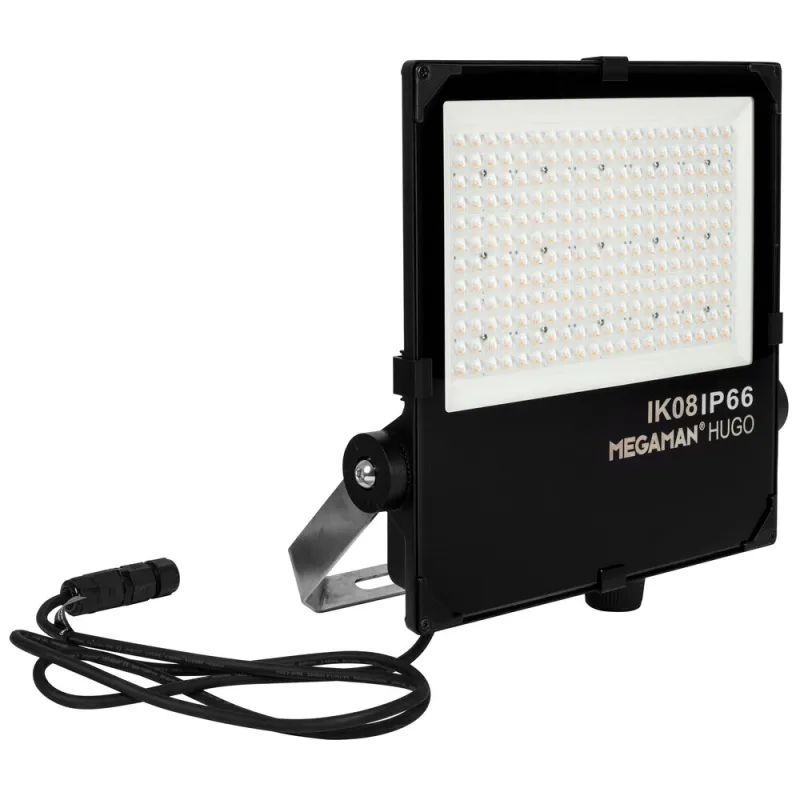 LED Aussenstrahler seeklimabeständig Flächenstrahler S mit asymmetrischem Abstrahlwinkel 120W/150W 16500lm/20500lm 3000K Megaman LED Aussenstrahler seeklimabeständig Flächenstrahler S mit asymmetrischem Abstrahlwinkel 120W/150W 16500lm/20500lm 3000K Megaman