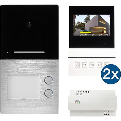 Video Türsprechanlage Set EGB Villa 2 Familien 2-Draht-Technik Video Türsprechanlage Set EGB Villa 2 Familien 2-Draht-Technik