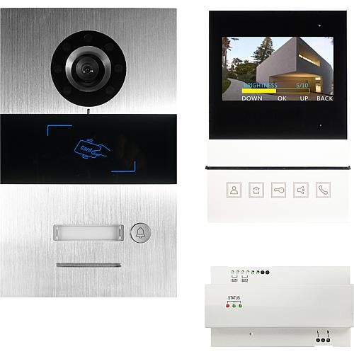 Video Türsprechanlage Set EGB Villa 1 Familie 2-Draht-Technik Unterputz