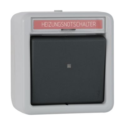Wippschalter Schalter Heizungsnotschalter IP44 Aufputz Feuchtraum GIRA