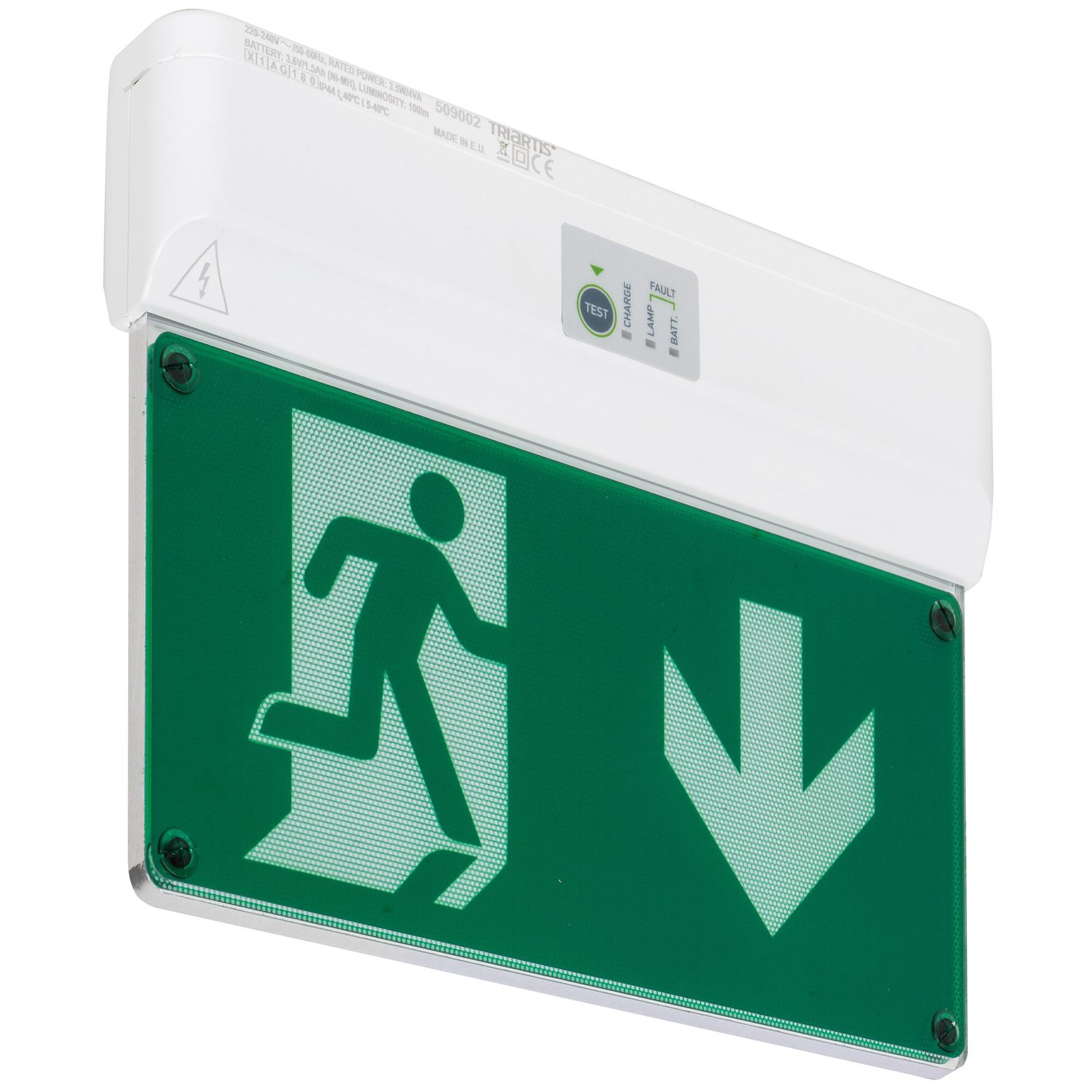 LED Notleuchte Sicherheitsleuchte Rettungszeichenleuchte 3,5W 100 lm TRIARTIS