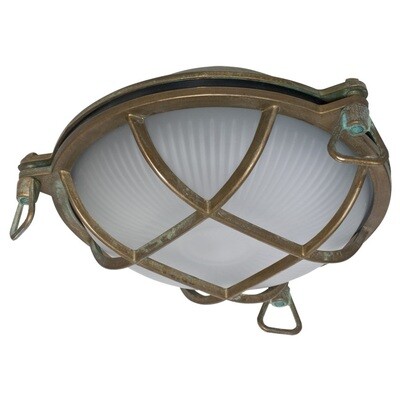 Schiffsleuchte massiv Messing patiniert 1x E27 60W IP44 Moretti Luce Schiffsleuchte massiv Messing patiniert 1x E27 60W IP44 Moretti Luce