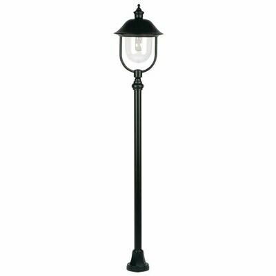 Aussenleuchte Standleuchte Laterne schwarz Höhe 132cm 1x E27 max. 100W  LANDA
