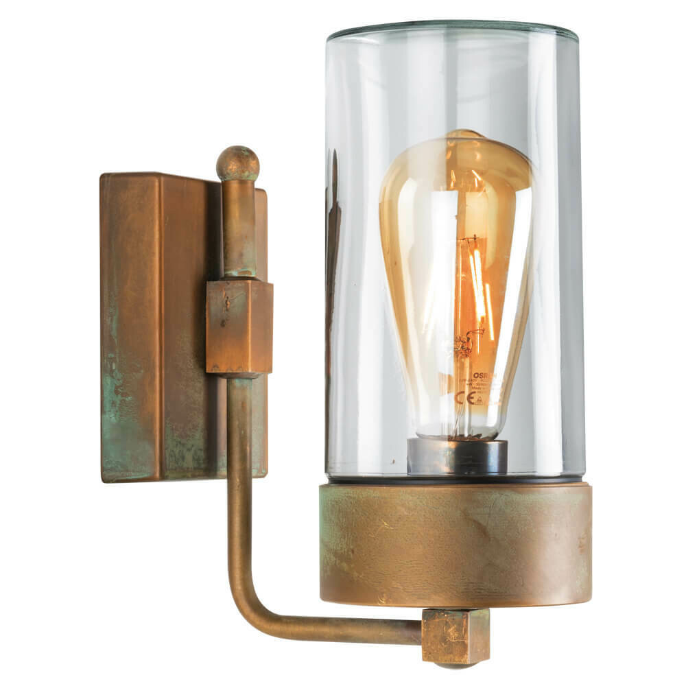 Aussenwandleuchte Wandlampe Altmessing patiniert Messing Glas klar MORETTI LUCE Aussenwandleuchte Wandlampe Altmessing patiniert Messing Glas klar MORETTI LUCE