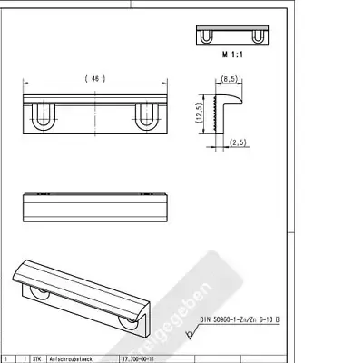 Aufschraubstück für elektrische Türöffner FaFix 17.7000011---40 effeff ASSA ABLOY