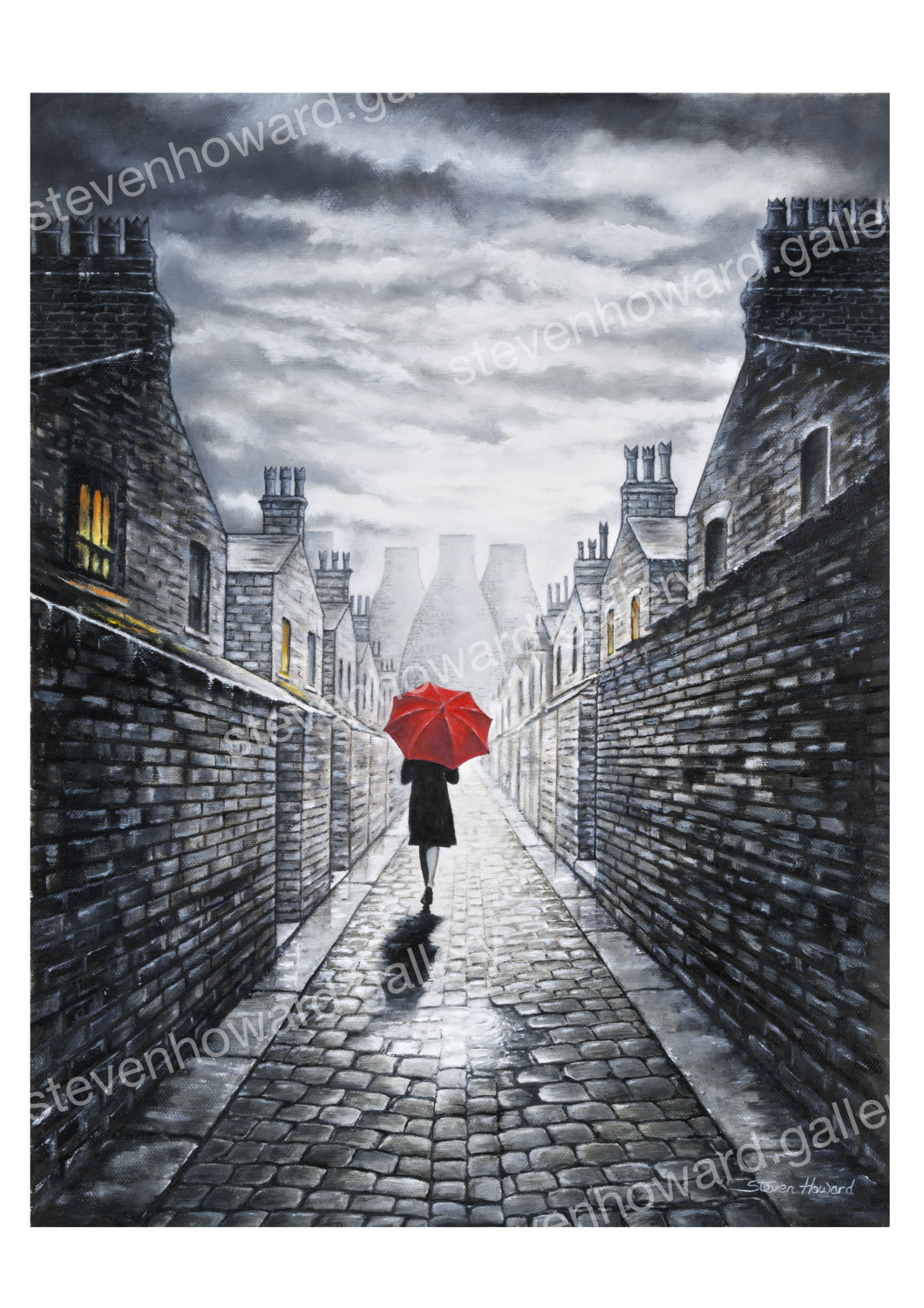 Cobbled Alley Hand Signed Limited Edition Print