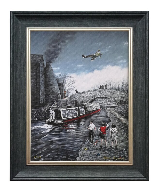 Salute To The Skies Large Canvas Print Framed