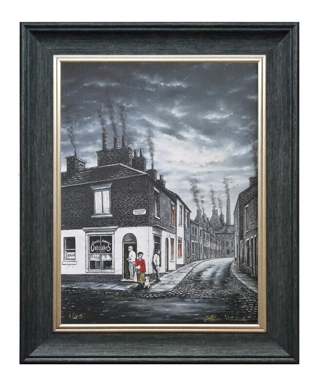 The Oatcake Shop Canvas Print Framed