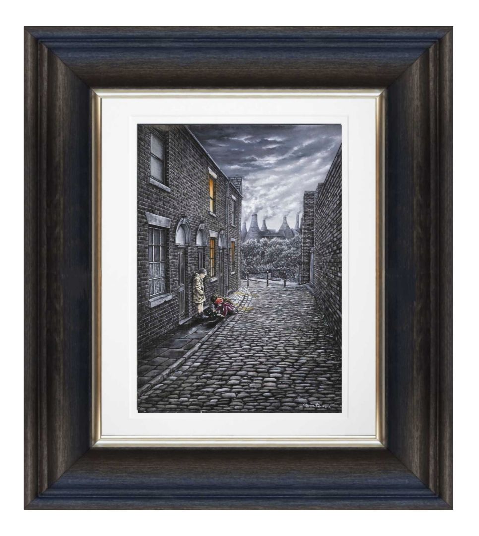 Shotties Before Tea Giclée Print Chunky Frame.