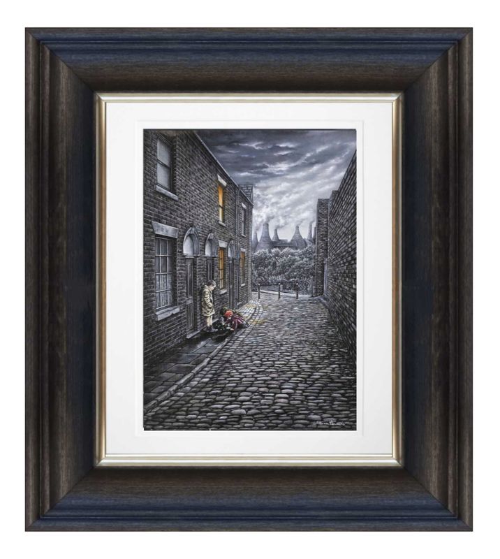 Shotties Before Tea Giclée Print Chunky Frame.