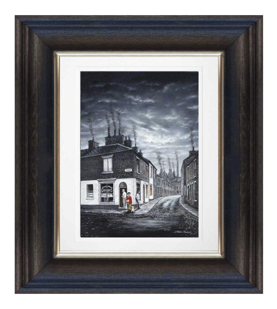 The Oatcake Shop Giclée Print Chunky Frame.