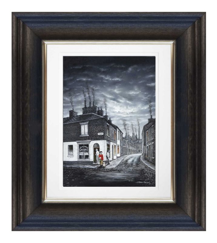 The Oatcake Shop Giclée Print Chunky Frame.