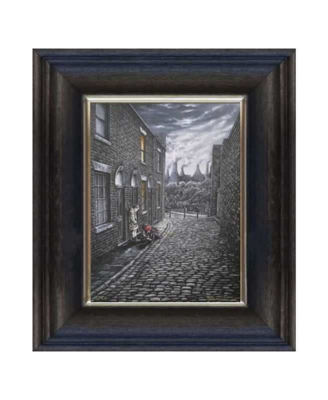 Shotties Before Tea Canvas Print Chunky Frame.