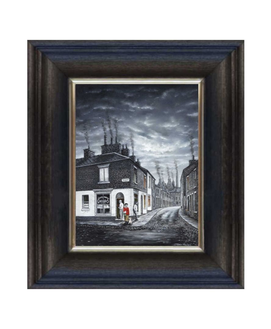 The Oatcake Shop Canvas Print Chunky Frame.