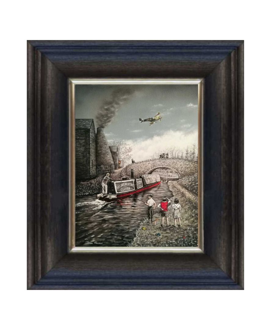Salute to the Skies Canvas Print Chunky Frame.
