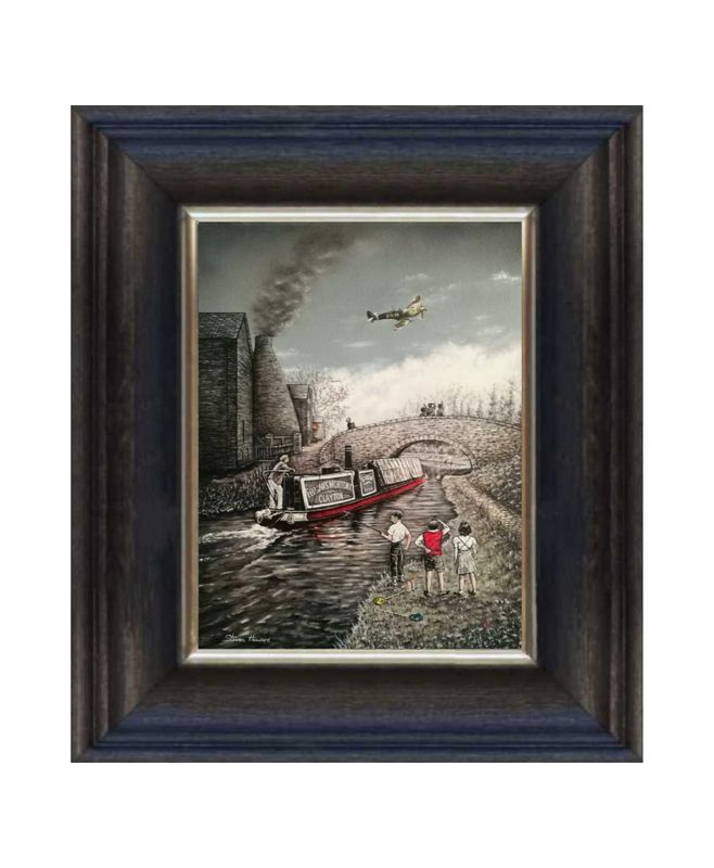 Salute to the Skies Canvas Print Chunky Frame.