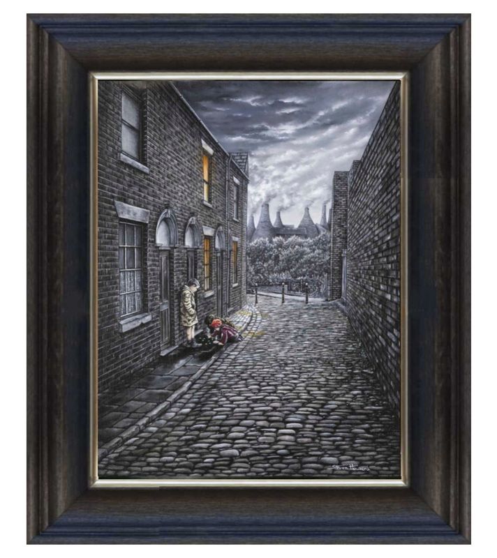 Shotties Before Tea Canvas Print Xtra Large Chunky Frame.