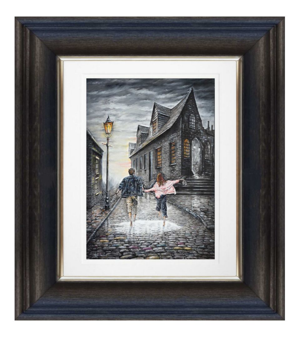 Young Hearts Run Free Giclée Print Chunky Frame.