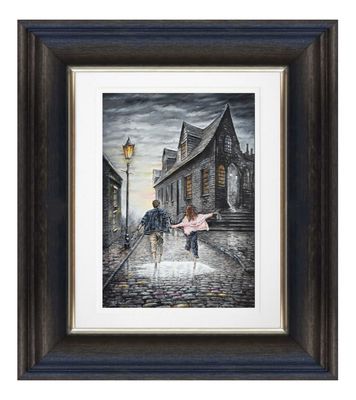 Young Hearts Run Free Giclée Print Chunky Frame.