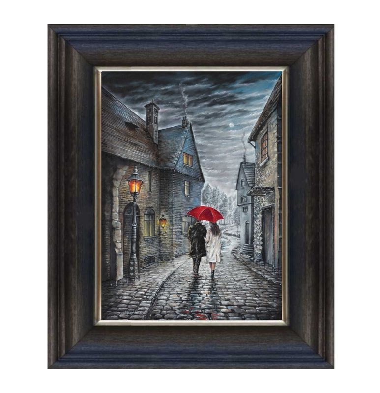 Just The Two Of Us Canvas Print Chunky Frame.