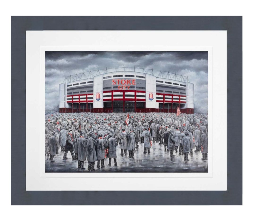 Stoke City Limited Edition Print Thin Framed