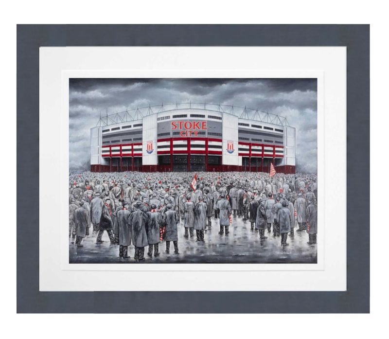 Stoke City Limited Edition Print Thin Framed