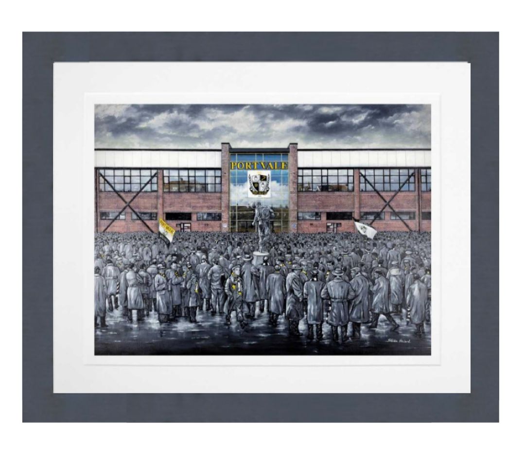 Port Vale Limited Edition Print Thin Framed