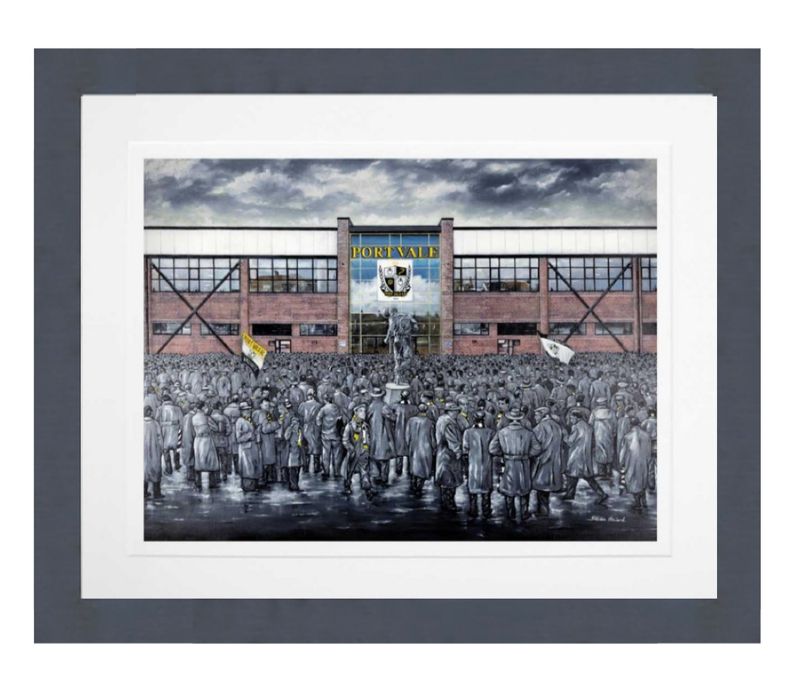 Port Vale Limited Edition Print Thin Framed