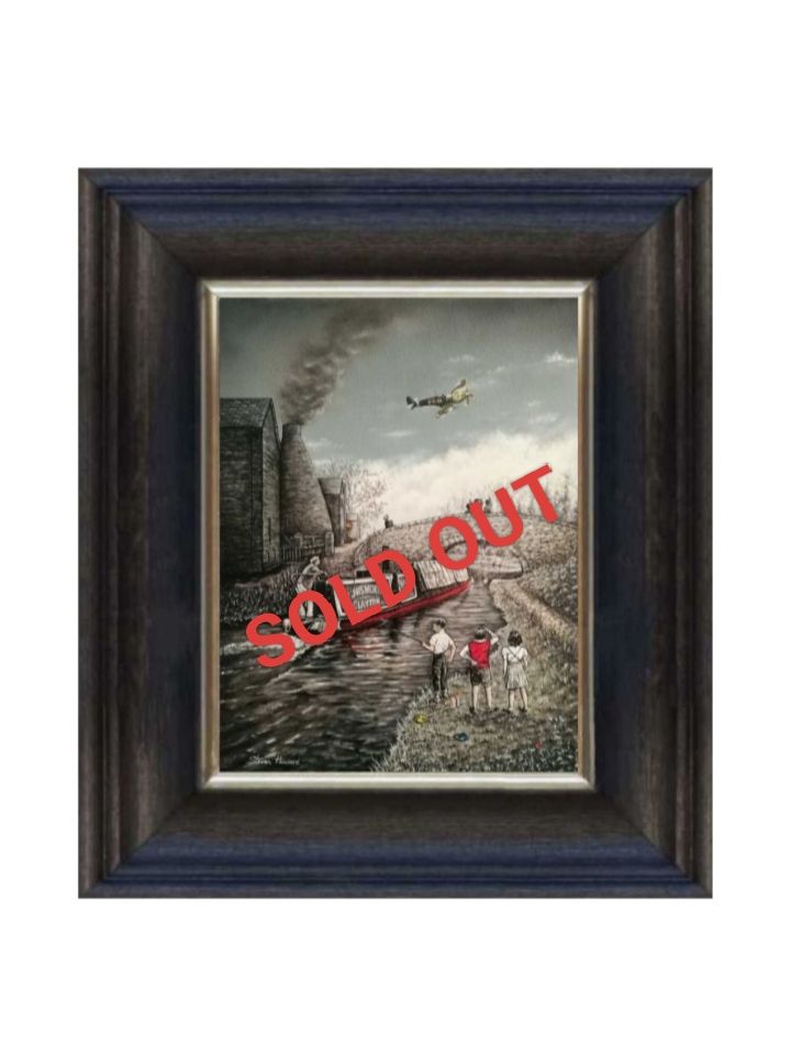 Salute to the Skies Canvas Print Chunky Frame.