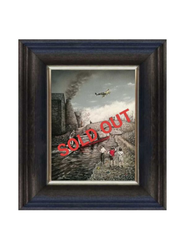 Salute to the Skies Canvas Print Chunky Frame.