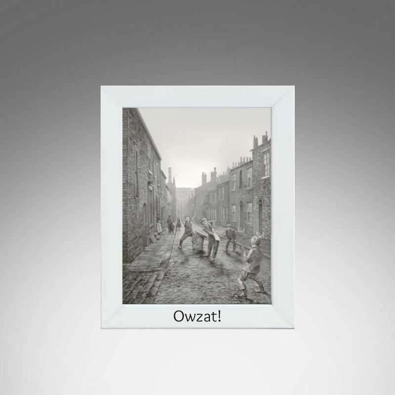 Owzat White Frame.