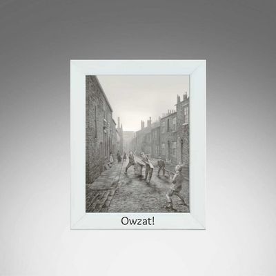 Owzat White Frame.