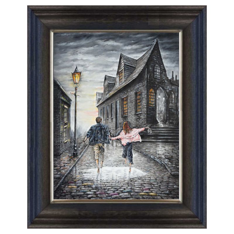 Young Hearts Run Free Canvas Print Chunky Frame.