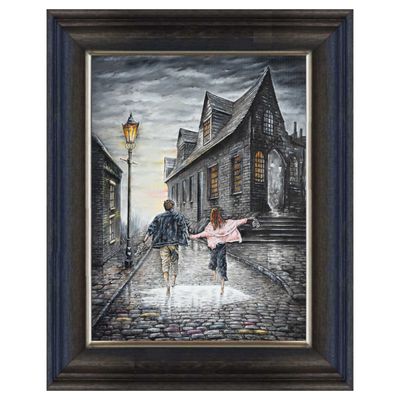 Young Hearts Run Free Canvas Print Chunky Frame.